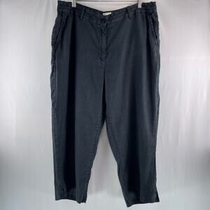 L.L. Bean Classic Fit Cropped Linen Pant Size 16P